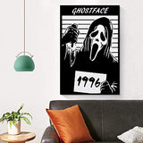 XXERF The Film Ghostface Classic Movie Canvas Art Poster and Wall Art Picture Print Modern Family Bedroom Decor Posters 24x36inch(60x90cm)