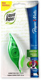 Paper Mate 660415 Liquid Paper DryLine Grip Correction Tape Dispenser, Pack of 4; Transparent Green