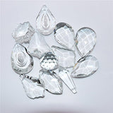 Waltz&F 12pcs Clear Crystal Chandelier Lamp Lighting Drops Pendants Balls Prisms Hanging Glass