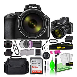 Nikon COOLPIX P950 16MP 83x Optical Zoom Digital Camera (26532) USA Model Deluxe Bundle Kit -Includes- Sandisk 64GB SD Card + Large Camera Bag + Filter Kit + Spare Battery + Telephoto Lens + More