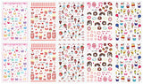 JMEOWIO 10 Sheets Cute Nail Stickers For Kids Nail Art Stickers Decals Self-Adhesive Pegatinas Uñas Cake Donut Nail Supplies Nail Art Design Decoration Accessories