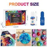 Alcohol Ink Set-24 Bottles High Concentrated Alcohol Ink for Epoxy Resin, Great for Resin Petri Dish Making, Epoxy Resin Art Projects, Jewelry Making, Tumbler Making (24 x 10ml)