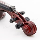 Odoria 1:12 Cello with Bow, Stand & Case Wooden Musical Instrument Miniaure Dollhouse