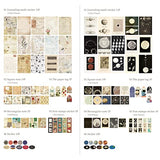Vintage Washi Stickers for Journaling 200 Pcs Scrapbooking Supplies Stickers Pack Vintage Junk Journal Supplies for Bullet Journals Making DIY Crafts Card Arts Diary Planner Notebook