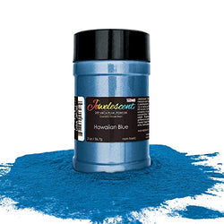 U.S. Art Supply Jewelescent Hawaiian Blue Mica Pearl Powder Pigment, 2 oz (57g) Shaker Bottle - Cosmetic Grade, Non-Toxic Metallic Color Dye - Paint, Epoxy, Resin, Soap, Slime Making, Makeup, Art