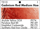 Grumbacher Academy Oil Paint, 37 ml/1.25 oz, Cadmium Red Medium Hue