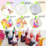 CRAZYMOTO DIY Tie Dye Kits, 26 Colors Fabric Decorating Kits for Kids, Adults and Groups Tie Dye Supplies for Party, Gathering, Festival, User-Friendly, Thanksgiving Christmas