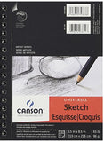 Canson Universal Sketch Paper Pad 5.5 x 8.5 ": 100 Sheets (Pack of 8)
