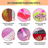 Diamond Painting, Diamond Painting Kits for Adults with 5D Full Drill Round, Cat Diamond Painting DIY Diamond Art Perfect for Relaxation and Home Wall Decor