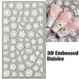 TailaiMei Flower Nail Art Sticker Decals 3D Hollow Rose Nail Art Supplies Self-Adhesive 5D Luxurious Nail Art Decoration Lace Leaf Carving Design DIY Acrylic Nail Art(6 Sheets))