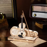 ROKR Wooden Miniature Violin,STEM Projects for Kids 8-12,Model Kits for Adults,3D Wooden Puzzles for Adults and Kids