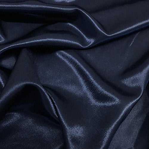 Crepe Back Satin Bridal Fabric Drapery Soft 60" Inches By the Yard (1 YARD, Neon Yellow)