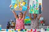 DACO Kids Paint Set Brillia, 12 Bright Colors Gouache Paint 0.7 fl.oz (20ml), with Travel and Storage Box, Washable Paint for Kids, Beginners, School Paint Supplies, Finger Paint