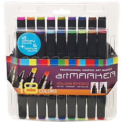 Pro Art Marker Set, 18 Colors