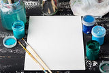 Arteza 12x12” White Blank Canvas Panel Boards, Bulk Pack of 14, Primed, 100% Cotton for Acrylic