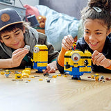 LEGO Minions: Brick-Built Minions and Their Lair (75551) Building Kit for Kids, Great Birthday Present for Kids Who Love Minion Toys and Kevin, Bob and Stuart Minion Characters (876 Pieces)