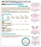 KWIK-SEW PATTERNS Kwik Baby Dress Sewing Patterns by Ellie Mae Designs, Sizes XXS-L