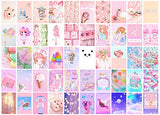 JACK MEETS KATE Kawaii Room Decor Anime Cute Room Decor For Bedroom Aesthetic Photo Wall Collage Kit 4"x6" 50 Pictures Aesthetic Room Decor For Teen Girls Teen Room Decor Pink Room Decor Anime Poster
