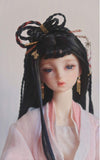BJD Doll Wig Heat Resistant Fiber Chinese Ancient Style Wig Doll Hair SD BJD Doll Wig,Headcircumference18~19cm