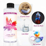 2 Part Art Epoxy Resin Coating Kit Crystal Clear 16 oz Total for Jewelry, Crafts, Tabletops, Art Work Making, Easy Mix 1:1 Ratio…