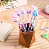 24 Pcs Cute Cartoon Sequins Pens Creative Liquid Gel Ink Rollerball Pen Funny Pens Creative Design Novelty School Supplies for Women Girl Kids Teens Adult Home Office Stationery Store Party Favors