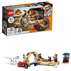 LEGO Jurassic World Atrociraptor Dinosaur: Bike Chase 76945 Building Toy Set; for Kids Aged 6 and up (167 Pieces)