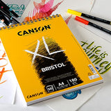 Canson Spiral Album 29.7x42 50H XL Bristol Extra Smooth 180g, White, A3