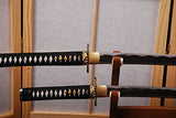 Shijian Full Tang Hand Forged Practical genuine samegawa Japanese Samurai Katana Sword Sharp Can