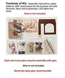 Cool Beans Boutique Miniature DIY Dollhouse Kit Wooden European Cafe (English Manual) DH-HD-S2021Cafe