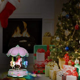 J house lifestyle Merry Go Round Carousel Music Box , Christmas Tree Music Box, Luxury Carousel