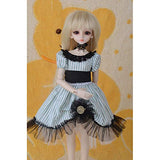 HGFDSA BJD Doll Clothes Lovely Handmade Delicate and Elegant Black Lace Princess Dress Skirt for 1/4 BJD Doll Clothes Accessories - No Doll