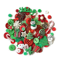 Buttons Galore 50-Value Pack Christmas Button