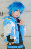 ANOGOL Cosplay Wigs Short Party Hair Mixed Blue Fashion Boy Synthetic Wig
