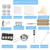 EWONICE Complete DIY Candle Making Kit Supplies Including Melting Pot, Wax, Wicks, Tins, Candle Wicks Holder etc.