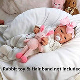 XINAN-US Reborn Baby Dolls Lifelike Weighted Black Girl Doll 18 Inch with Teddy Toy Accessories Best Birthday Set for Girls Age 3+
