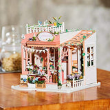 CONTINUELOVE DIY Miniature Dollhouse Kit - 1:24 Scale DIY Wooden Dollhouse Kit - with Furniture, Led Lights and Dust Cover - with Colorful English Manual - Best Gift for Boys and Girls