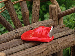 Miniature Fairy Garden for Miniature Dollhouse Fairy Garden Accessories ~ Tiny Red Fireman's Helmet ~ New DIY Accessories for Outdoor or Garden Decor