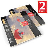 ARTEZA 11x14” Acrylic Pad, Pack of 2, 32 Sheets (246lb/400gsm), 16 Sheets Each, Glue Bound Artist