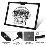 A3 Diamond Painting Light Board Bundle with A4 Light Up Tracing Pad, LED Light Box for Tracing, Portable Ultra-Thin Magnetic USB Powered Light Board for Weeding Vinyl, Diamond Painting