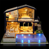 WADILE DIY Miniature Dollhouse Kit, DIY House Kit with Dust Proof and Music Movement, Best Gift for Adults and Teens Over 14 Years Old