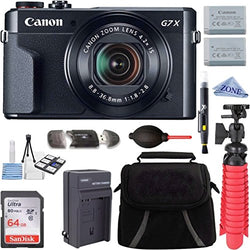 Canon PowerShot G7 X Mark II 20.1MP 4.2X Optical Zoom Digital Camera Video Creator Kit + 64GB High Speed Memory Card + Accessory Bundle Kit