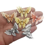 Craft Supplies 7Pcs Mixed Butterfly Charms Pendants Beads Charms Pendants for Crafting, Jewelry