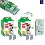 Fujifilm Instax Mini 9 Smokey White Instant Camera + 50 Film + Case + Mini Album