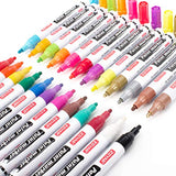 ZEYAR Paint Markers, Oil-Based, Expert of Rock and Mug painting, Waterproof & Permanent Ink, 24 Colors, Medium Point, Packed in Gift Box