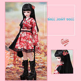 Fbestxie BJD 1/4 Doll Size 16.5 Inch 42CM Ball Joint SD Doll with Clothes Wigs DIY Toy Surprise Gift Doll for Girls