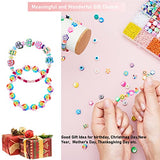 2800 Pcs Fruit Polymer Clay Beads, Mixed Smiley Face Flower Heishi Spacer Beads for Jewelry Making Kit Bracelet Necklace Earring for Women Girls with Pearl Beads, Glass Seed Beads, 10M Elastic String