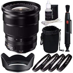 Fujifilm XF 10-24mm f/4 R OIS Lens + 72mm +1 +2 +4 +10 Close-Up Macro Filter Set with Pouch Bundle 4