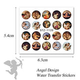 24 Sheet Dragon Snake Angel Nail Art Decals Sticker, Kalolary 3D Water Transfer Nail Stickers Decals Fashion Dragon Snake Cupid Angel Eros Chinese Character Nail Art Stickers Decals for Women Girls