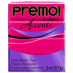 Premo Sculpey Polymer Clay 2 Ounces-Translucent Red