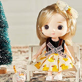1/12 BJD Doll Girls 3D Big Eyes Colorful Figure Action Toys Pocket Joint Doll(C)